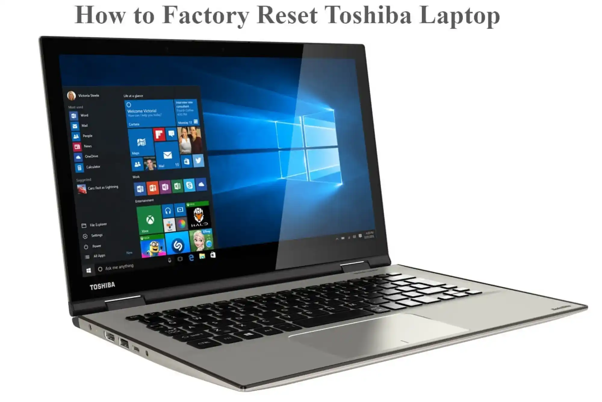 How to Factory Reset a Toshiba Satellite Laptop